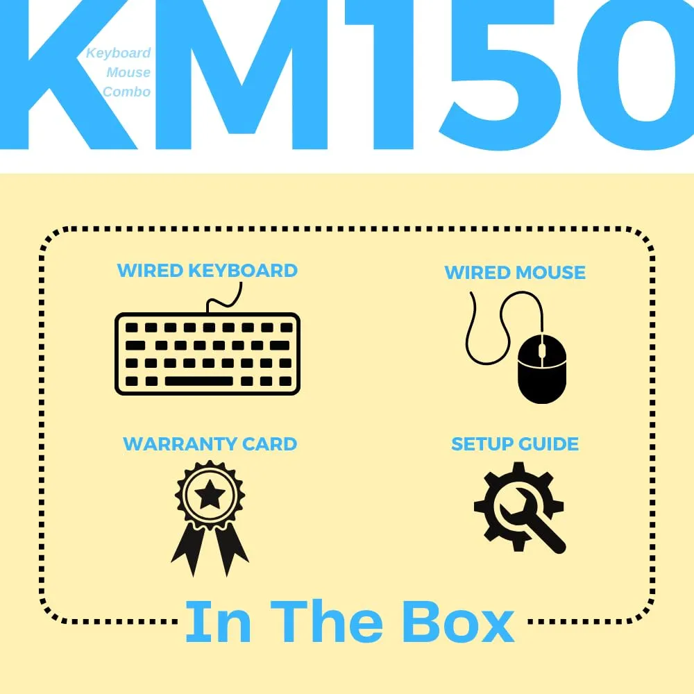 HP USB Keyboard Mouse Combo KM150 view 7